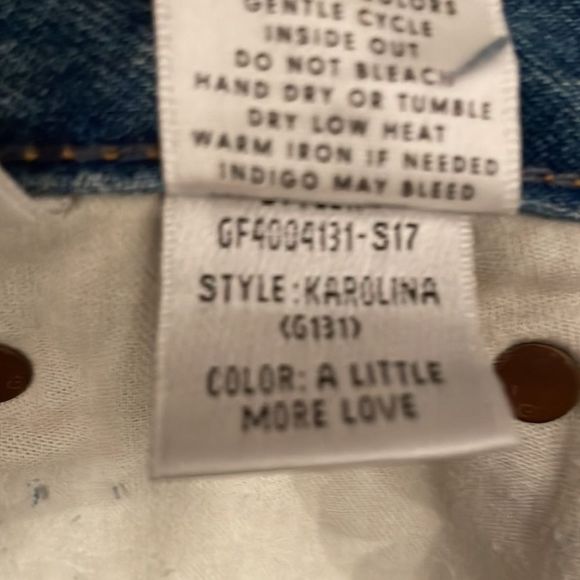 GRLFND KARONINA NWOT SIZE 27 HIGHRISE STRAIGHT DISTRESSED REVOLVE 228.00 - Picture 9 of 12